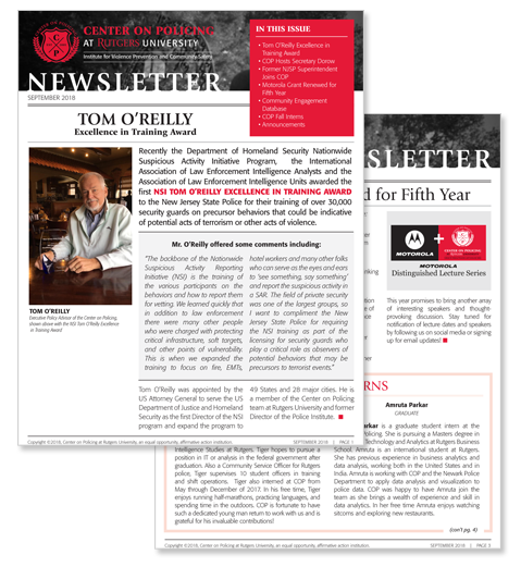 cop newsletter